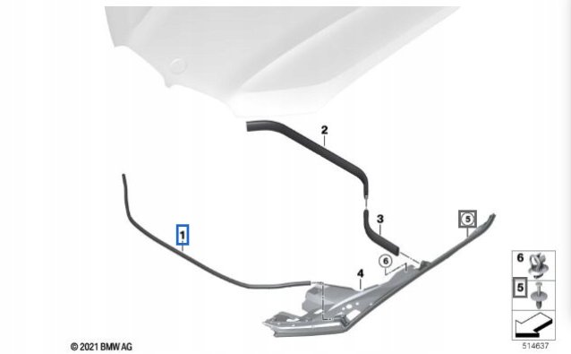 резинка капота BMW X7