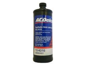 Масло трансмиссионное acdelco (88900401) synt rear axle lub. 75w-90, 0,946л