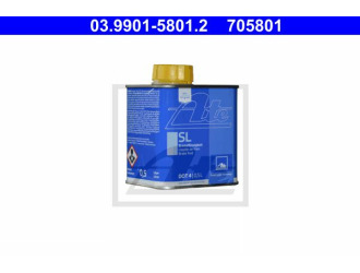 Жидкость тормозная dot 4, "brake fluid sl", 0.5л