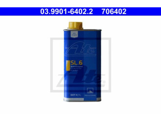 Жидкость тормозная dot 4, "brake fluid sl.6", 1л