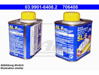 Жидкость тормозная dot 4, "brake fluid sl.6", 0.25л