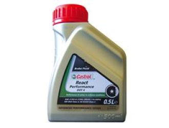 Жидкость тормозная dot 4, "react performance", 0.5л
