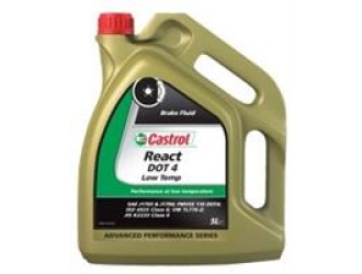 Жидкость тормозная dot 4, "react low temp", 5л