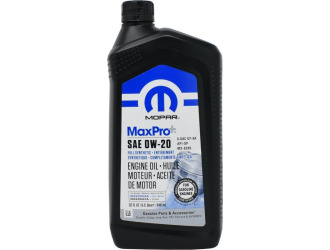 Масло моторное chrysler (ms-6395) maxpro+ 0w-20 sp gf-6a, 0,946л.