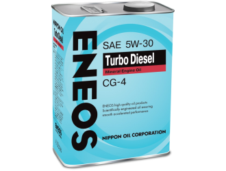 Масла моторные eneos turbo diesel cg-4 минерал 5w30 4л