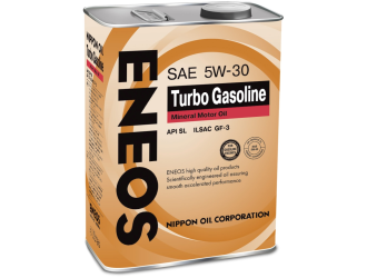 Масла моторные eneos turbo gasoline sl минерал 5w30 4л