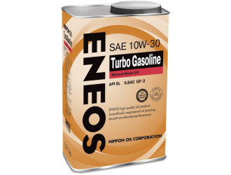 Масла моторные eneos turbo gasoline sl минерал 10w30 0,94л