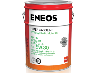 Масла моторные eneos super gasoline sm синтетика 5w30 20л