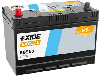 Аккумулятор exide excell 12v 95ah 760a
