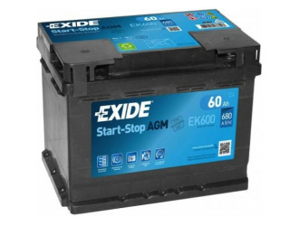 Аккумулятор exide start-stop agm 12v 60ah 680a