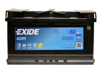Аккумулятор exide start-stop agm 12v 82ah 800a
