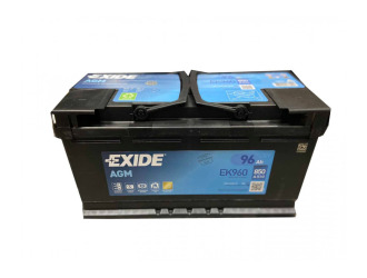 Аккумулятор exide start-stop agm 12v 96ah 850a