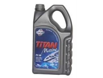 Масло моторное полусинтетическое "titan marine fc-w 10w-30", 5л