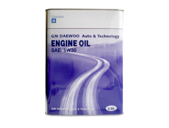 Масло моторное синтетическое "gm daewoo engine oil 5w-30", 4л
