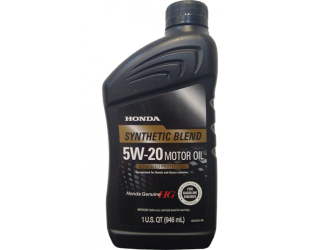 Масло моторное honda synthetic blend 5w-20 sn, 0,946л