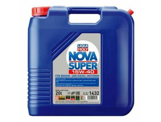 Масло моторное минеральное "nova super 15w-40", 20л