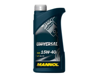 Масло моторное минеральное "universal 15w-40", 1л