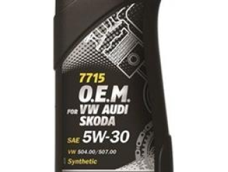 Масло моторное синтетическое "7715 o.e.m. for vw audi skoda 5w-30", 1л