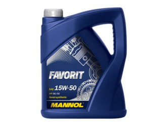 Масло моторное полусинтетическое "favorit 15w-50", 5л