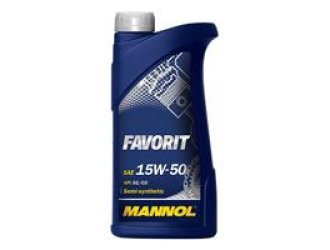 Масло моторное полусинтетическое "favorit 15w-50", 1л
