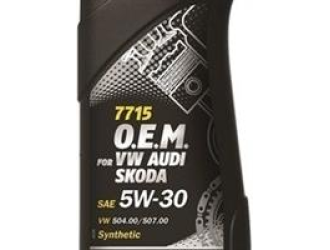 Масло моторное синтетическое "7715 o.e.m. for vw audi skoda 5w-30", 1л