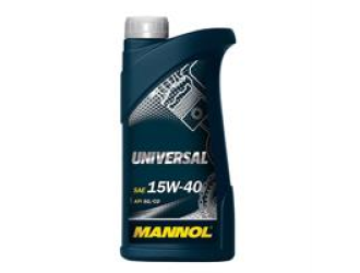 Масло моторное минеральное "universal 15w-40", 1л
