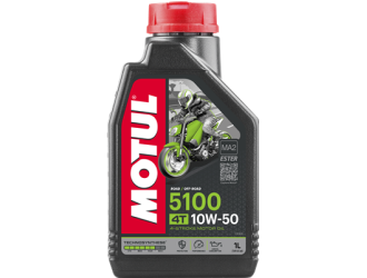 Масло моторное полусинт motul 5100 ester 4-такт 10w-50 sl, 1л
