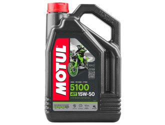 Масло моторное полусинт motul 5100 ester 4-такт 15w-50 sp jaso ma2, 4л