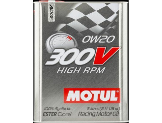 Масло моторное синтетическое "300v high rpm 0w-20", 2л