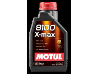 Масло моторное синт motul 8100 x-max 0w-40 sn/cf a3/b4, 1л