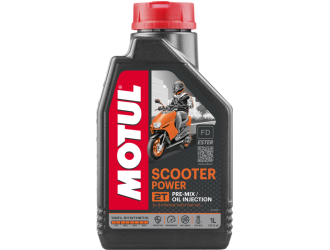 Масло моторное синт motul scooter power 2-такт jaso fd, 1л