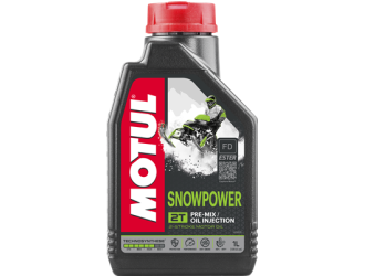 Масло моторное полусинтетическое "snowpower 2t", 1л