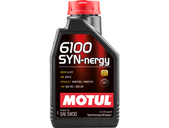 Масло моторное синт motul 6100 syn-nergy 5w-30 sl a3/b4, 1л