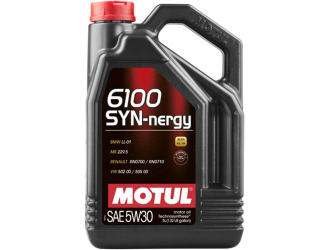 Масло моторное синт motul 6100 syn-nergy 5w-30 sl a3/b4, 5л