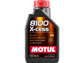 Масло моторное синт motul 8100 x-cess 5w-30 sl a3/b4, 1л