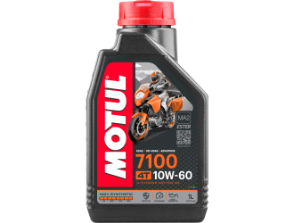 Масло моторное синт motul 7100 4t 10w-60 sn jaso ma-2, 1л