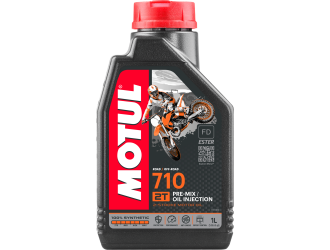 Масло моторное синт motul 710 2t ester tc jaso fd, 1л