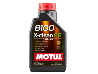 Масло моторное синт motul 8100 x-clean fe 5w-30 sp c2/c3, 1л