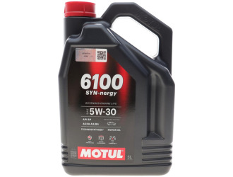 Масло моторное синт motul 6100 syn-nergy 5w-30 sp a3/b4, 5л