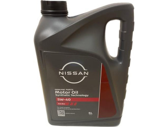 Масло моторное nissan motor oil sae 5w-40 sn/cf, 5л