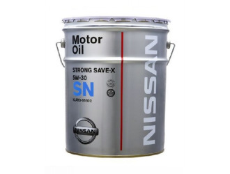 Масло моторное nissan strong save-x 5w-30 sn, 20л