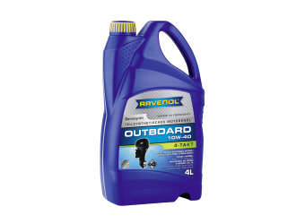 Масло моторное полусинтетическое "outboardoel 4t 10w-40", 4л