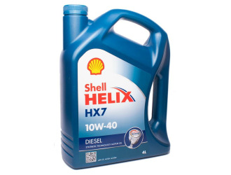 Масло моторное shell helix diesel hx7 10w-40 cf, 4л