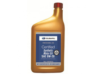 Масло моторное subaru synthetic sae 0w-20 sn, 0,946л