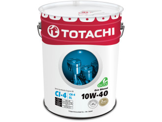 Масла моторные totachi eco diesel ci-4/ch-4/sl п\синт 10w40 20л