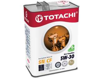 Полусинтетическое моторное масло totachi eco gasoline sn/cf 5w-30 4л