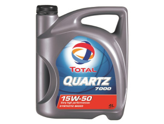 Масло моторное полусинтетическое "quartz 7000 15w-50", 4л