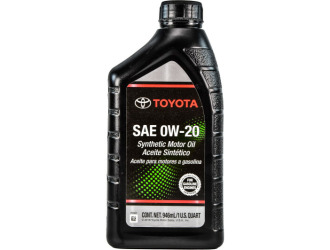 Масло моторное toyota 0w-20 sp, 0,946л