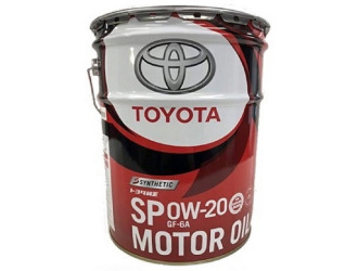 Масло моторное toyota 0w-20 sp / gf-6a, 20л