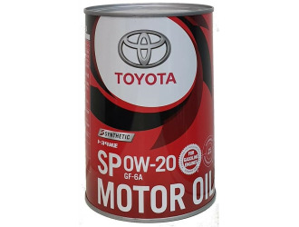 Масло моторное toyota 0w-20 sp / gf-6a, 1л